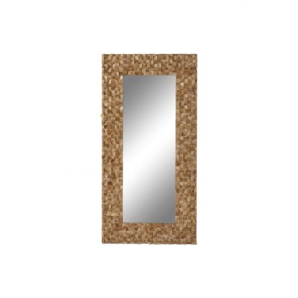 ESPEJO MANGO CRISTAL 91X5X183 3D MARRON