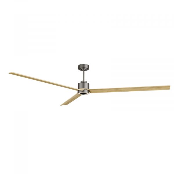 SULION ANNE XXL VENTILADOR LED GRAFITO MADERA