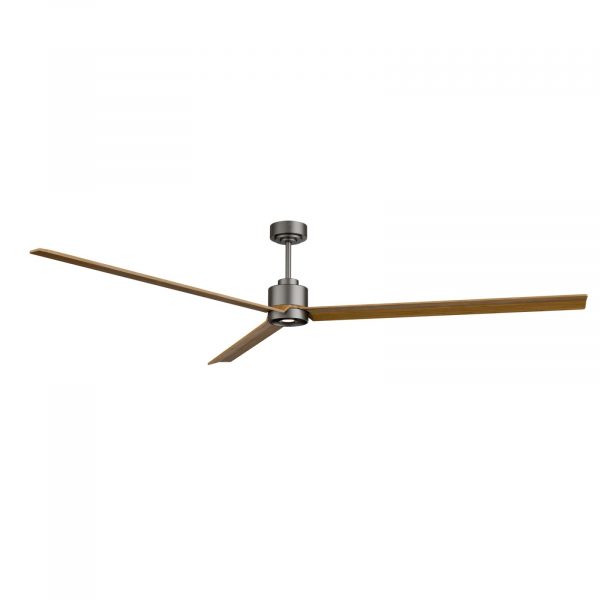 SULION ANNE XXL VENTILADOR LED GRAFITO MADERA