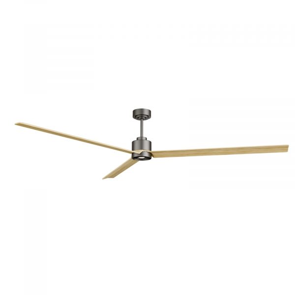 SULION ANNE XXL VENTILADOR LED GRAFITO MADERA