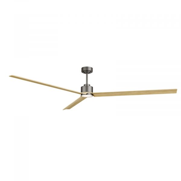 SULION ANNE XXL VENTILADOR LED GRAFITO MADERA