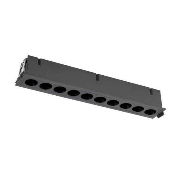 FOCO EMPOTRAR BLAU 10L 24W 3000K NEGRO 9135 MANTRA