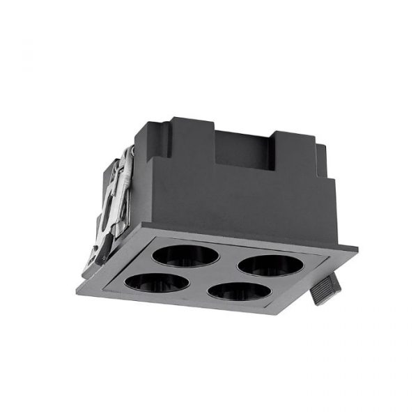 FOCO EMPOTRAR BLAU 4L 10W 3000K NEGRO 9131 MANTRA