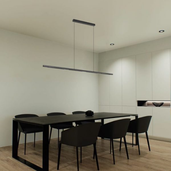 LAMPARA MECA 38W 4000K NEGRA 9122 MANTRA