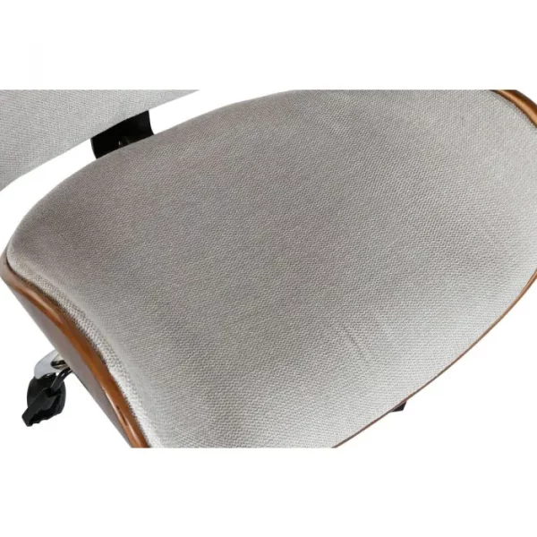 SILLA POLIESTER NOGAL 52X58,5X98 AJUSTABLE CROMADO - Imagen 6