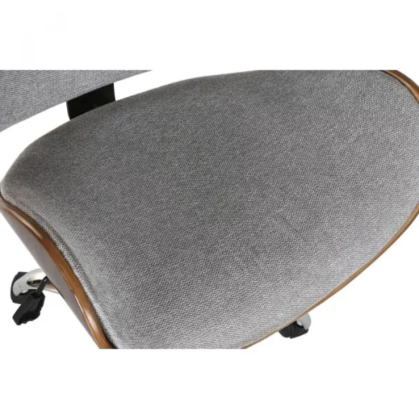 SILLA POLIESTER NOGAL 52X58,5X98 AJUSTABLE CROMADO - Imagen 6