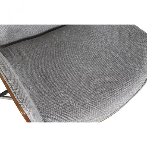 SILLA PU NOGAL 60X65,5X118 AJUSTABLE CROMADO GRIS - Imagen 6