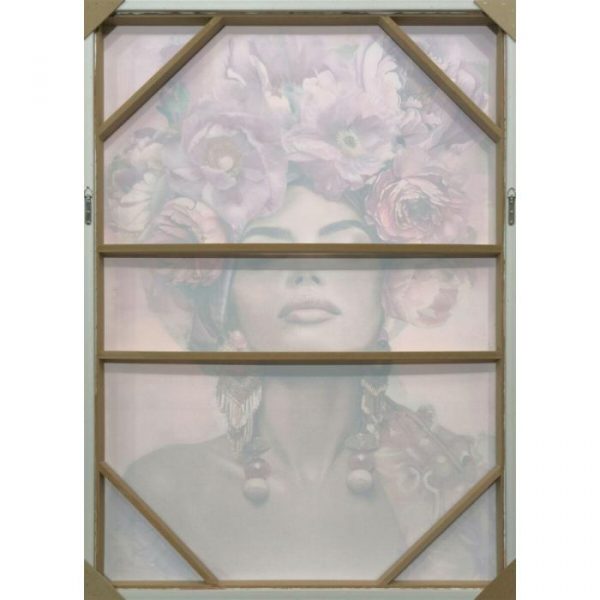 CUADRO VELVET PS 103X4,5X143 CHICA FLORES - Imagen 4