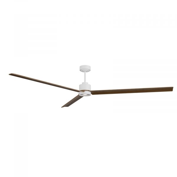 SULION ANNE XXL VENTILADOR LED BLANCO MADERA OSCURA