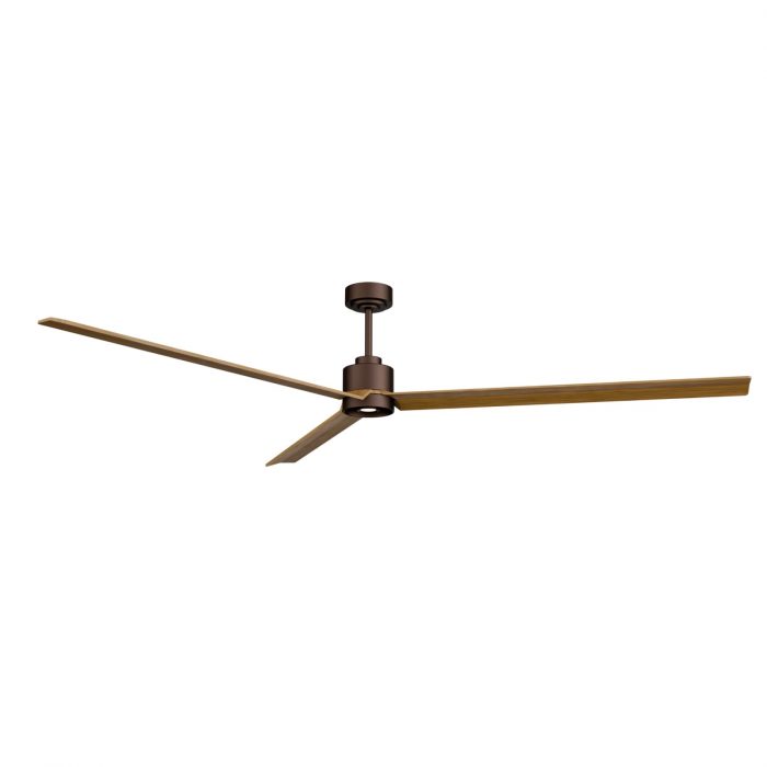 SULION ANNE XXL VENTILADOR LED MARRON OXIDO MADERA MEDIA