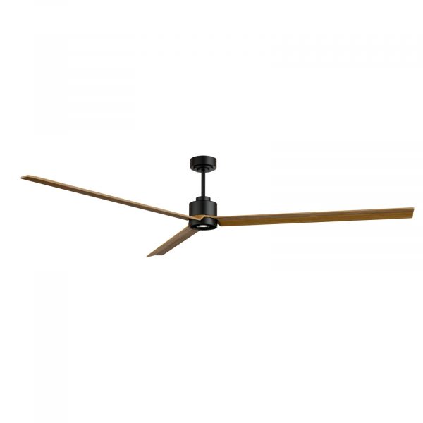 SULION ANNE XXL VENTILADOR LED NEGRO MADERA MEDIA
