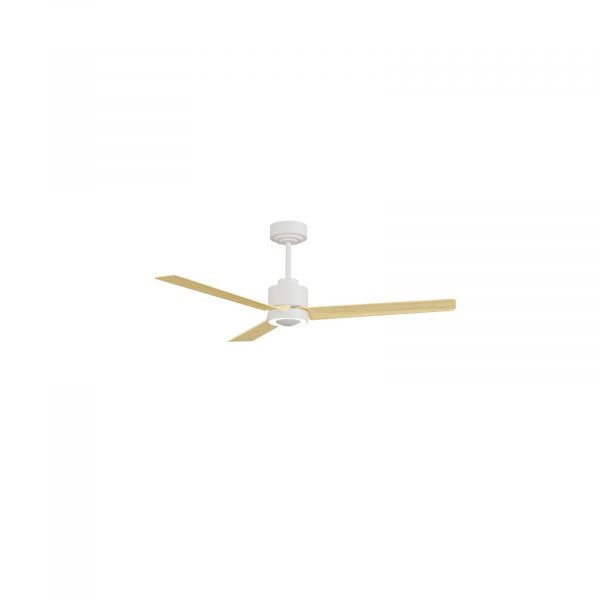 SULION ANNE VENTILADOR LED BLANCO MADERA CLARA