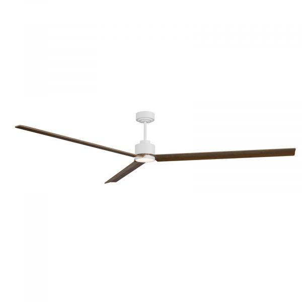 SULION ANNE XXL VENTILADOR LED BLANCO MADERA OSCURA