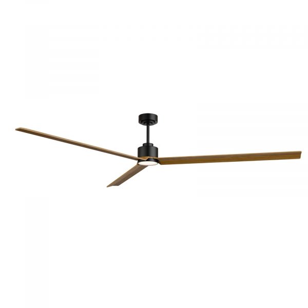 SULION ANNE XXL VENTILADOR LED NEGRO MADERA MEDIA