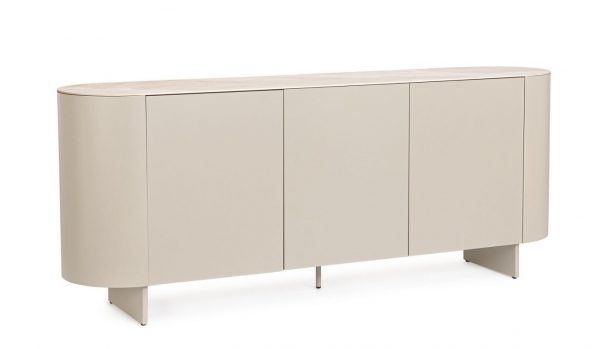 APARADOR 3P ARDIS BEIGE CLARO 200X45X81CM - Imagen 2