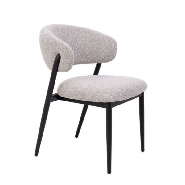 SILLA CASSANDRA NEGRO/GRIS 62X57X80CM