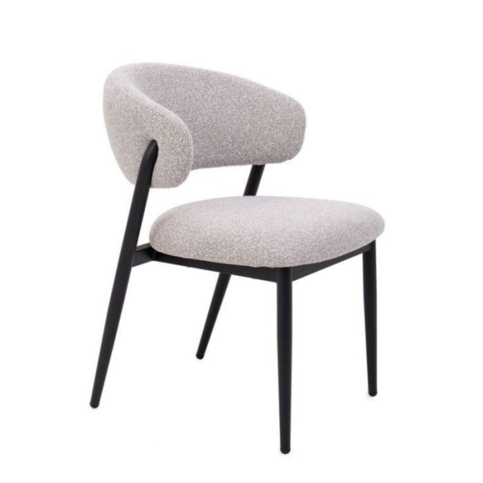 SILLA CASSANDRA NEGRO/GRIS 62X57X80CM