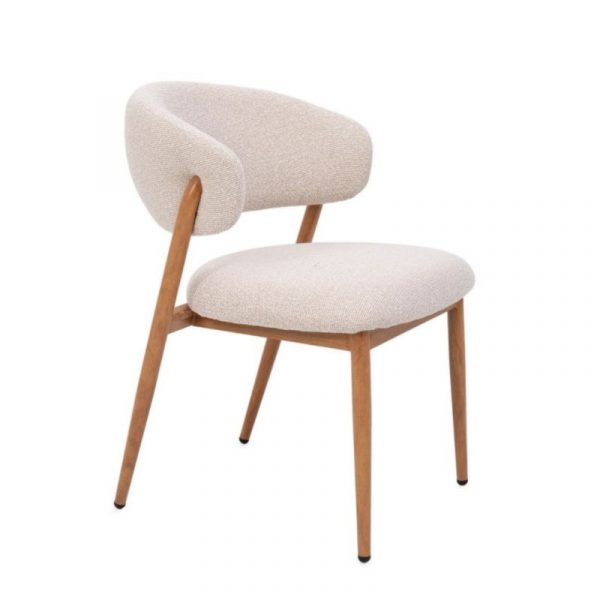 SILLA CASSANDRA NATURAL/LINO 62X57X80CM