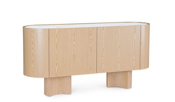 APARADOR 2P OTILIA OAK 160X45,5X80,5CM - Imagen 2