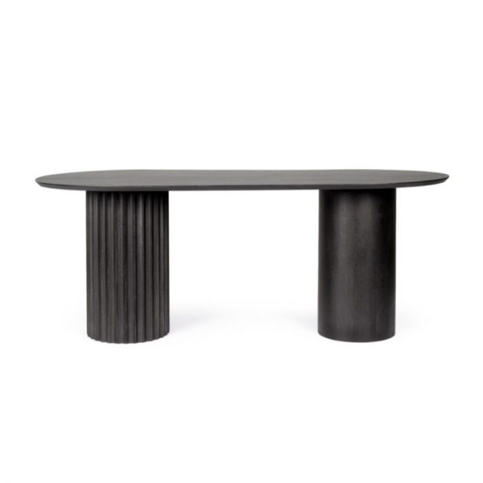 MESA ORISSA NEGRO 200X90