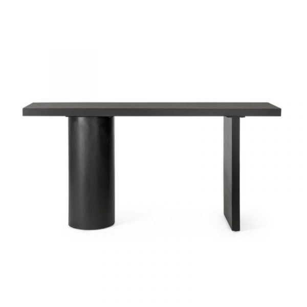 CONSOLA EMPIRE RECT NEGRO 160X40X80CM