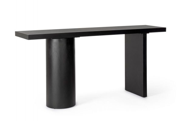 CONSOLA EMPIRE RECT NEGRO 160X40X80CM - Imagen 2