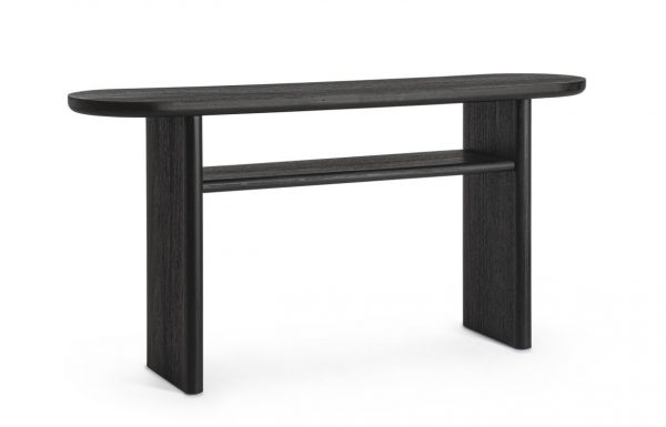 CONSOLA EMPIRE OVALO NEGRO 160X40X80CM - Imagen 2