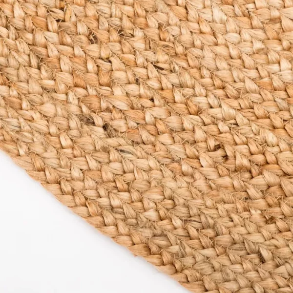 ALFOMBRA NATURAL YUTE DECORACIÓN 200 X 200 X 1 CM - Imagen 2