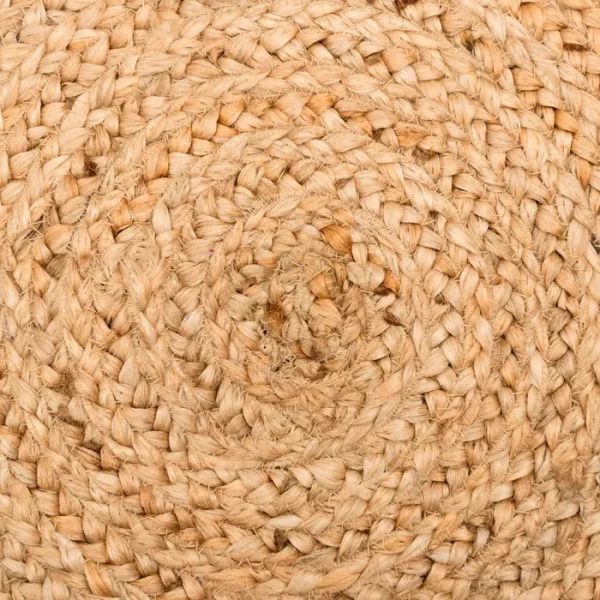 ALFOMBRA NATURAL YUTE DECORACIÓN 200 X 200 X 1 CM - Imagen 3