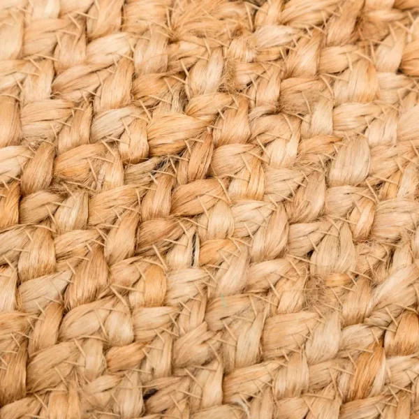ALFOMBRA NATURAL YUTE DECORACIÓN 200 X 200 X 1 CM - Imagen 4