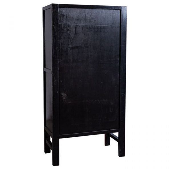 ARMARIO MADERA ROJO PINTADO A MANO 80X38.5X174.5CM - Imagen 4