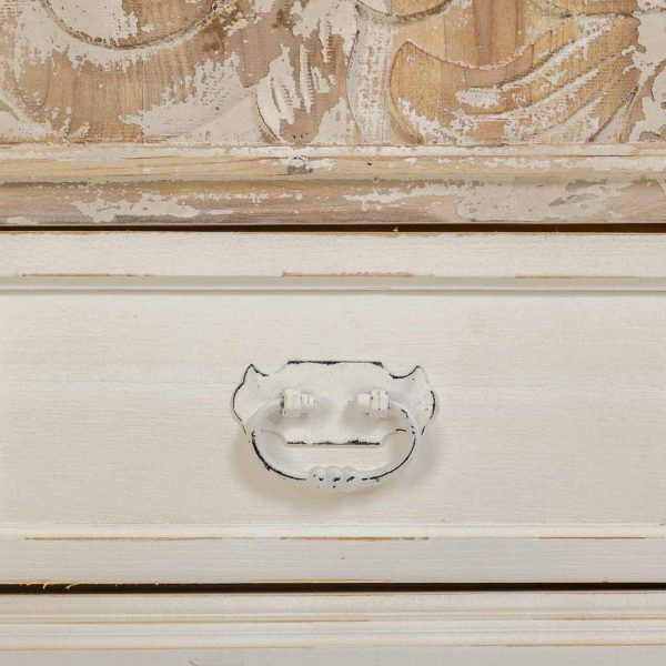 APARADOR MADERA BLANCO 115X43X110CM - Imagen 7