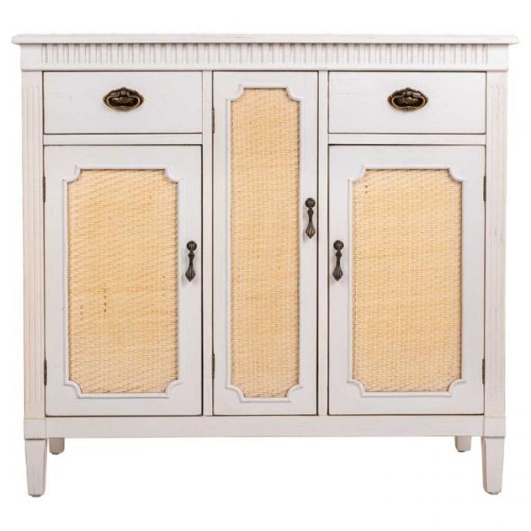 APARADOR MADERA 3 PUERTAS 2 CAJONES 95X36X88CM - Imagen 4