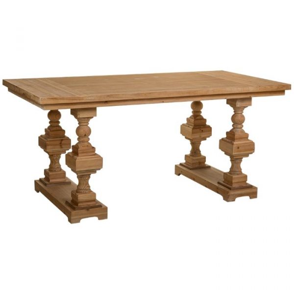 MESA SALON DE MADERA MARRÓN 180X90X80