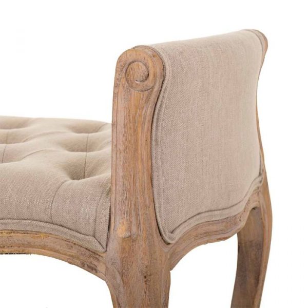 BANCO DE MADERA BEIGE 71X 48X45/60CM - Imagen 5