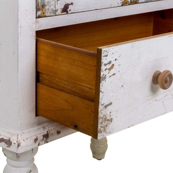 VITRINA MADERA 2 PUERTAS 1 CAJON 71X40X111CM - Imagen 4