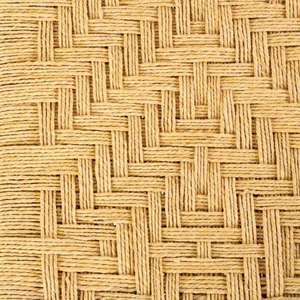 BANQUETA DE MADERA Y CUERDA MARRÓN 90X44X35CM - Imagen 4