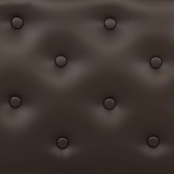BANQUETA TAPIZADA MARRÓN 108X54X40CM - Imagen 5