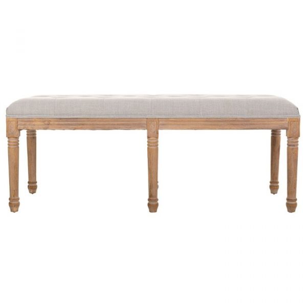 BANQUETA DE MADERA MARRÓN 122X41X48CM - Imagen 2
