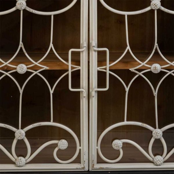 APARADOR MADERA METAL 3 PUERTAS NEGRO 120X36X80,5CM - Imagen 5