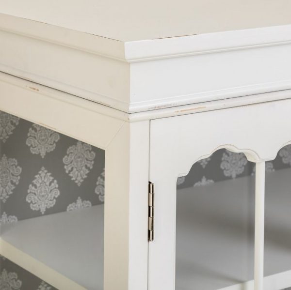 APARADOR MADERA 4 PUERTAS BLANCO 142,5X40,5X101,5CM - Imagen 4