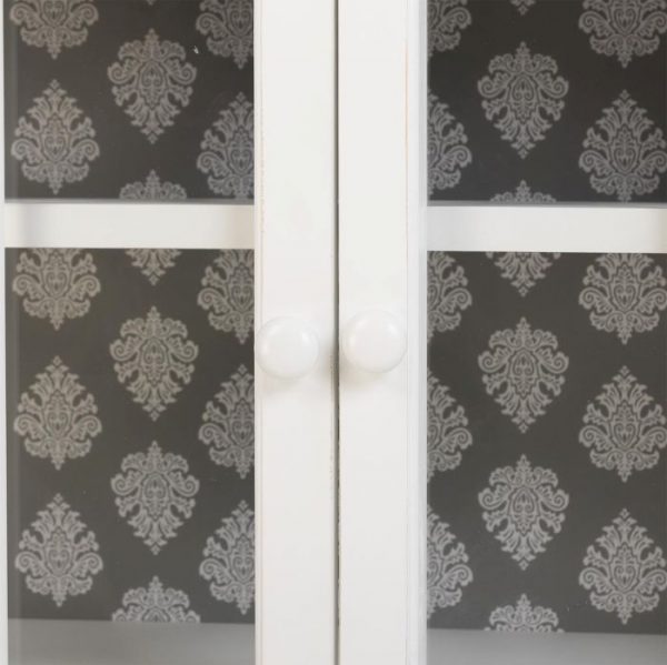 APARADOR MADERA 4 PUERTAS BLANCO 142,5X40,5X101,5CM - Imagen 5