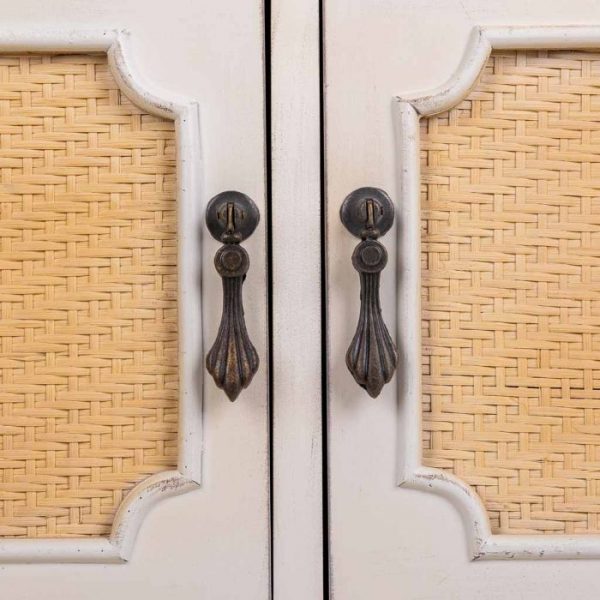 COMODA MADERA 2 PUERTAS 3 CAJONES 82X36X90CM - Imagen 6