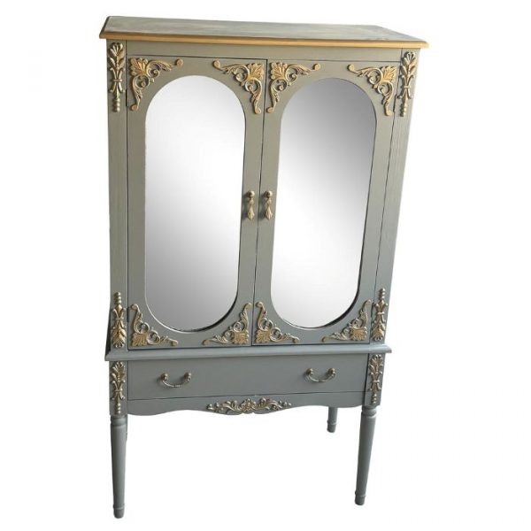 ARMARIO MADERA 1 CAJÓN Y 2 PUERTAS 80X42X140CM