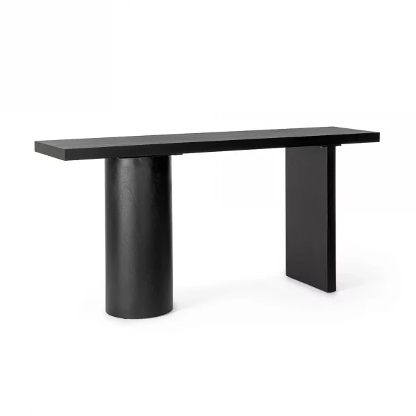 CONSOLA EMPIRE RECT NEGRO 160X40X80CM