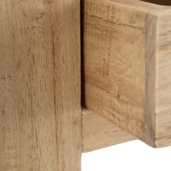 MESITA NATURAL MADERA MINDI DORMITORIO 50 X 32 X 72 CM - Imagen 5