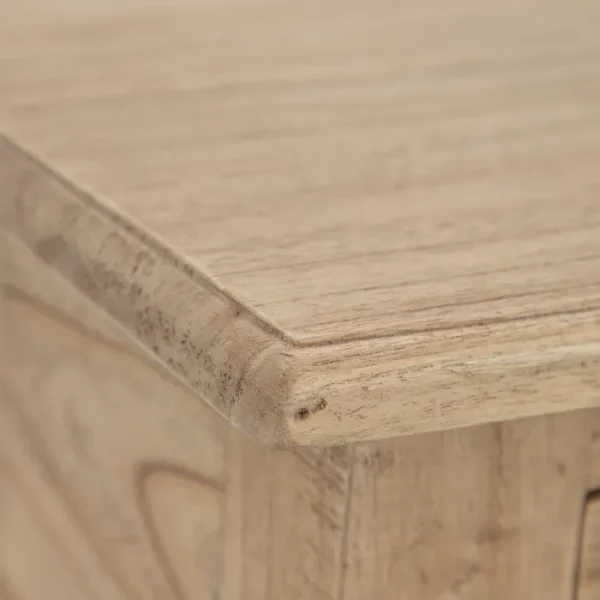 MESITA NATURAL MADERA MINDI DORMITORIO 50 X 32 X 72 CM - Imagen 6