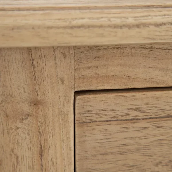 MESITA NATURAL MADERA MINDI DORMITORIO 50 X 32 X 72 CM - Imagen 7