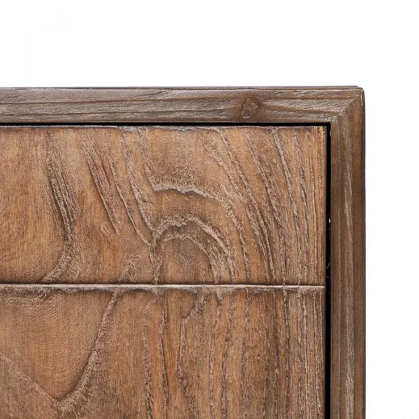 APARADOR MARRÓN MADERA-HIERRO SALÓN 179,50 X 45 X 84,50 CM - Imagen 7