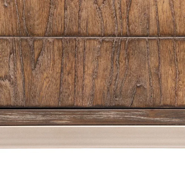 APARADOR MARRÓN MADERA-HIERRO SALÓN 179,50 X 45 X 84,50 CM - Imagen 10